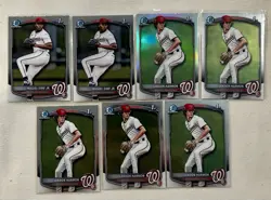 2025 Bowman Draft Nationals (19) Card Lot: Petry Auto & /150 Mojo-Willits Mojo+ - Image 2