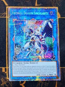 YUGIOH Firewall Dragon Singularity (CYAC-EN047) Starlight Rare 1st Edition NM - Image 1