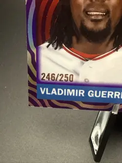 2025 Topps Chrome Platinum Vladimir Guerrero #370 Purple Vibrations /250 Angels - Image 2