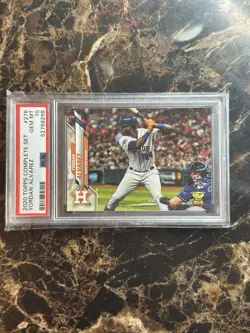 2020 Topps Yordan Alvarez Rookie Image Variation Bonus RC #276 Astros PSA 10 - Image 1