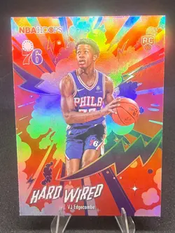 2025-26 Hoops VJ Edgecombe Hard Wired Rookie #HW-23 - 76ers - Image 1