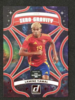 2025-26 Donruss Road to FIFA World Cup 26 Zero Gravity Red Lamine Yamal #10 - Image 1