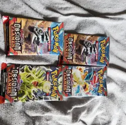 Pokemon TCG: Obsidian Flames Booster Pack x 4 - Image 1