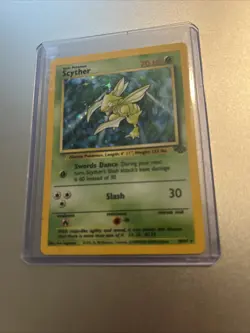 Pokemon TCG Scyther Jungle 10/64 Holo Unlimited Holo Rare - LP - Image 1