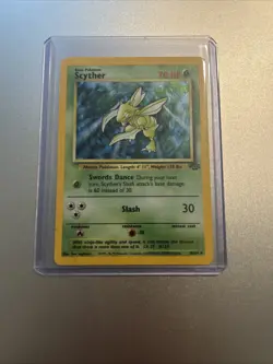 Pokemon TCG Scyther Jungle 10/64 Holo Unlimited Holo Rare - LP - Image 2