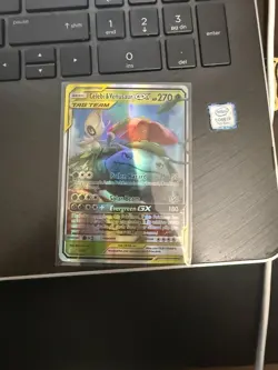 2019 Pokemon Sun Moon Team Up Celebi Venusaur GX FA #1/181 LP - Image 1