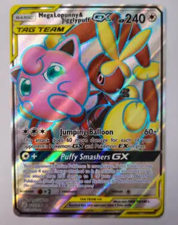 Pokemon TCG - Cosmic Eclipse Mega Lopunny & Jigglypuff GX Tag Team #225/236 - Image 1