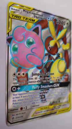Pokemon TCG - Cosmic Eclipse Mega Lopunny & Jigglypuff GX Tag Team #225/236 - Image 2