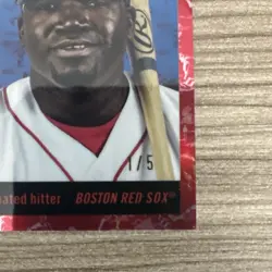 DAVID ORTIZ RED TOILE #’d 1/5 Refractor 2025 Topps Chrome Platinum Anniversary - Image 5