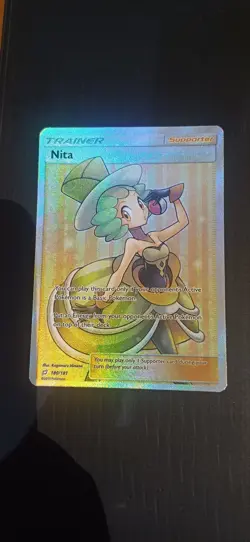 Pokemon Nita 180/181 Ultra Rare EXC Sun & Moon Team Up - Image 1