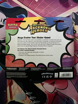 Pokemon TCG Mega Evolution Ascended Heroes Tech Sticker Collection Gastly - Image 2