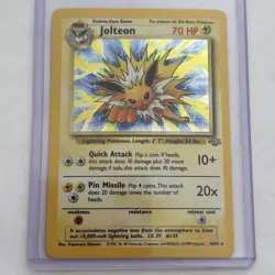 Pokemon TCG Jolteon 4/64 Holo Rare From Jungle 1995 Played Condition - Image 1