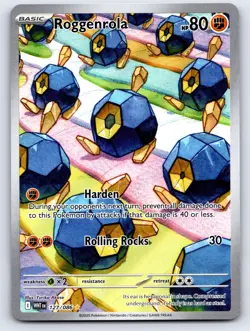 Roggenrola 127/086 Illustration Rare White Flare Pokemon Holo Near Mint - Image 1