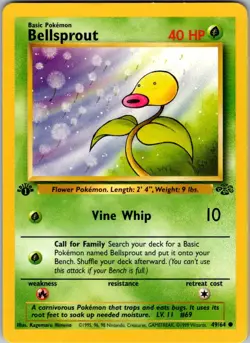 Bellsprout 49/64 Common Jungle Pokemon 1st Edition Near Mint - Image 1