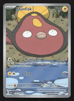 Stunfisk 118/086 White Flare Illustration Rare Holo Pokemon Near Mint - Image 1