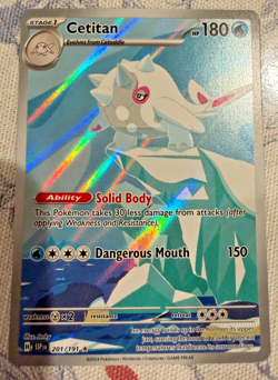 Pokemon TCG Cetitan 201/191 Sv08: Surging Sparks Holo - Image 1