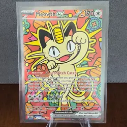 Pokemon TCG Perfect Order Meowth ex 121/088 Special Illustration Rare Holo - Image 1