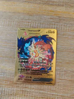 Pokemon Tcg Charizard V Evolution Gold LV.91 HP 508 - Image 3