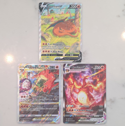 Pokemon TCG Charizard V/VMAX/VSTAR Holo Promo 3-Card Lot SWSH260 SWSH261 SWSH262 - Image 1