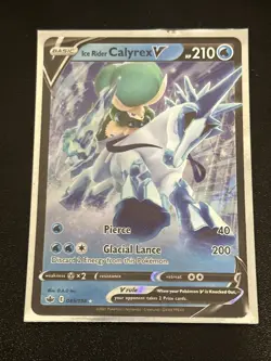 Pokemon TCG Sword & Shield Chilling Reign Ice Rider Calyrex V 045/198 - NM - Image 1