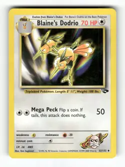 Blaine's Dodrio - 32/132 - Gym Challenge - Pokemon - Uncommon - LP - Image 1