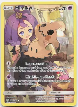 Pokemon Mimikyu 245/236 Secret Rare Cosmic Eclipse Pokemon Near Mint - Image 1