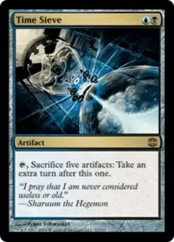 Time Sieve Magic mtg Heavy Play, English Alara Reborn x1 - Image 1