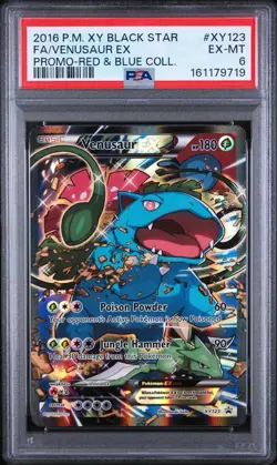 Venusaur EX XY123 2016 Pokemon XY Promo Full Art Holo English PSA 6 - Image 1