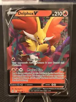 Pokemon TCG Delphox V 027/196 Lost Origin NM/M - Image 1