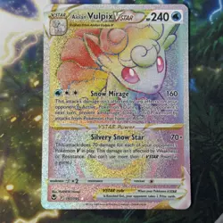 Pokemon Card | Alolan Vulpix VSTAR 197/195 Silver Tempest Rainbow Rare - Image 1
