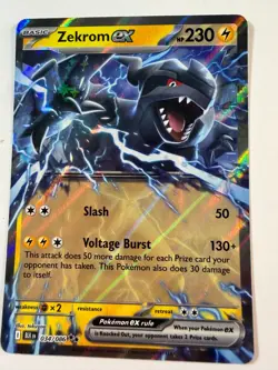 Pokemon TCG Zekrom ex 034/086 Sv: Black Bolt Double Rare Near Mint - Image 1