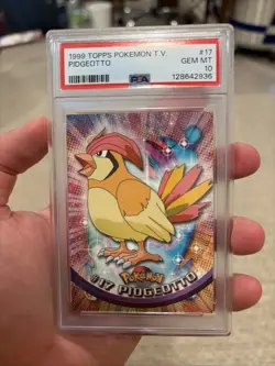 1999 Topps Pokemon TV Pidgeotto #17 PSA 10 Gem Mint Low Pop Rare Card - Image 1