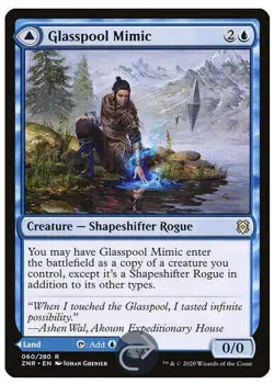NM Glasspool Mimic, MTG, Zendikar Rising, Magic the Gathering, 60 - Image 1