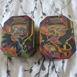 Pokemon TCG Mega Charizard ex Tin X and Y Tins New & Sealed - Image 1