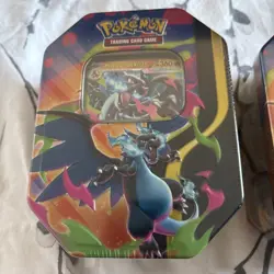 Pokemon TCG Mega Charizard ex Tin X and Y Tins New & Sealed - Image 2