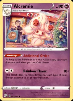 Alcremie 071/172 Pokemon Brilliant Stars Rare NM - Image 1