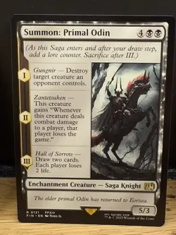 Mtg FIN Final Fantasy - Summon: Primal Odin -NM - Image 1