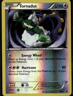 Tornadus Promo Black and White Promos BW42 Colorless Reverse Holo Pokemon Card - Image 1
