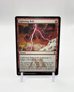 Lightning Bolt Uncommon Magic The Gathering TCG 2010 LP 141 - Image 1