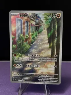 Sudowoodo 219/193 Pokemon TCG Sv02: Paldea Evolved Illustration Rare Nm - Image 1