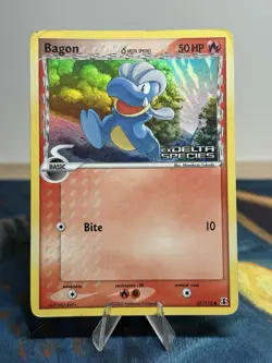 Bagon 57/113 EX Delta Species Stamped Reverse Holo 2005 Pokemon Card MP HP - Image 1