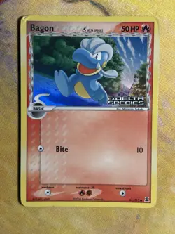 Bagon 57/113 EX Delta Species Stamped Reverse Holo 2005 Pokemon Card MP HP - Image 2