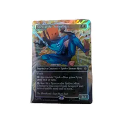 MTG Spectacular Spider-Man (0236) (Borderless) (Textured Foil) BAG MAN SUIT - Image 1