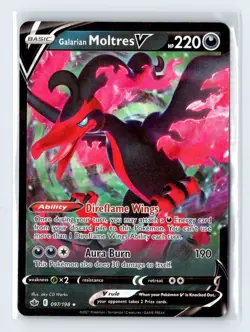 Pokemon TCG - Galarian Moltres V - SWSH06: Chilling Reign MP - Image 1