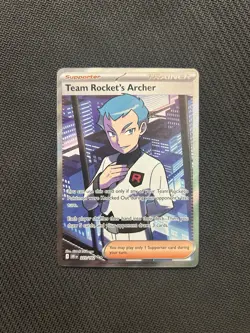 Pokemon TCG Team Rocket's Archer 223/182! NM/LP Condition! See Description! - Image 1