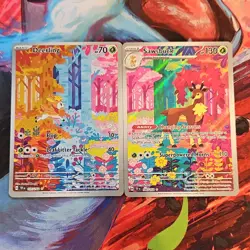 Pokemon TCG Temporal Forces Holo Deerling 165/162 & Sawsbuck 166/162 Lot 2 - Image 1