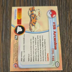 Topps Pokemon TCG What’s That PokemonU Arcanine #59 Holo Card English 1999 - Image 2