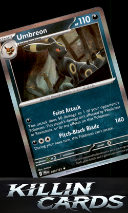 Umbreon 059/131 Pokemon Rare SV: Prismatic Evolutions Card NM - Image 1