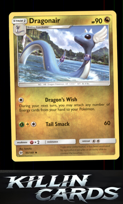 Dragonair 95/149 Pokemon Uncommon SM Base Set Card NM - Image 1