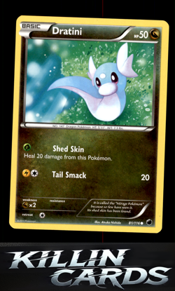 Dratini 81/116 Pokemon Common Plasma Freeze Card LP - Image 1